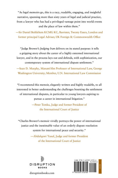 Judging Iran: A Memoir of the Hague, White House, and Life on Front Line International Justice