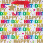 Birthday Glitter Lg. Square Gift Bag