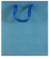 Title: Medium Bag Two-Toned Kraft Tote Mediteranean Ocean