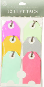 Title: Gift Tags Set of 12 Recycled