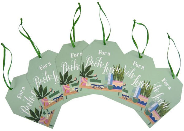 Gift Tags Set of 6 Book Shelf