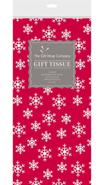 Tissue Xmas Holiday Flakes - 5 Sheets