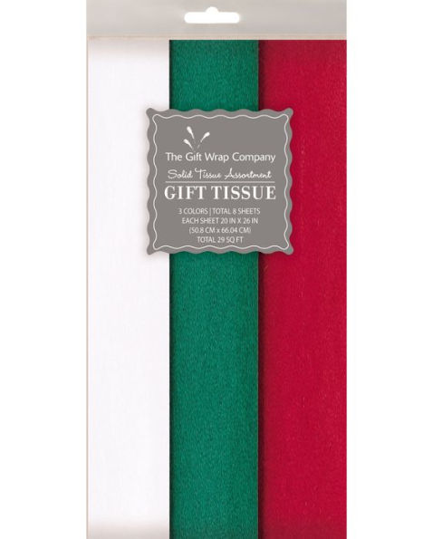 Tissue Xmas 24 Sheet Pack Red/Green/White