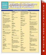 Title: Medical Abbreviations & Acronyms (Speedy Study Guides), Author: Speedy Publishing