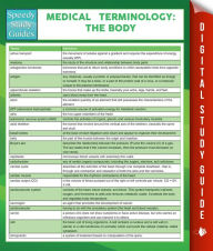 Title: Medical Terminology: The Body Speedy Study Guides, Author: Speedy Publishing