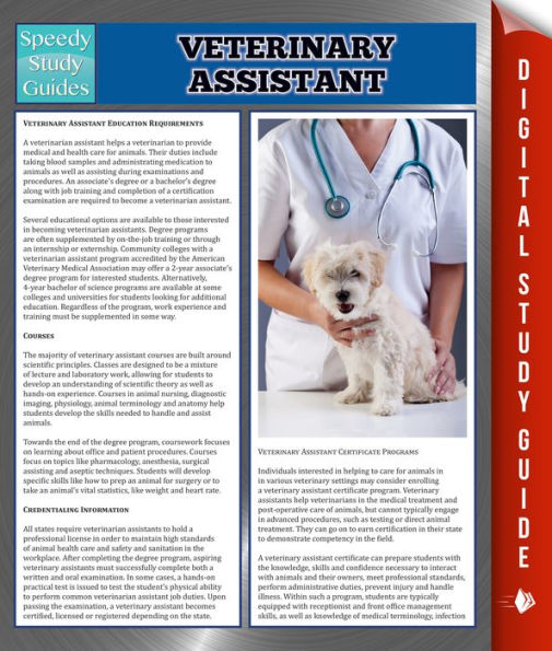 Veterinary Assistant Speedy Study Guides