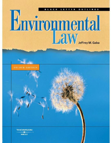 Black Letter Outline on Environmental Law