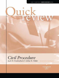 Title: Miller and Friedenthal's Sum and Substance Quick Review on Civil Procedure, 7th, Author: Arthur Miller