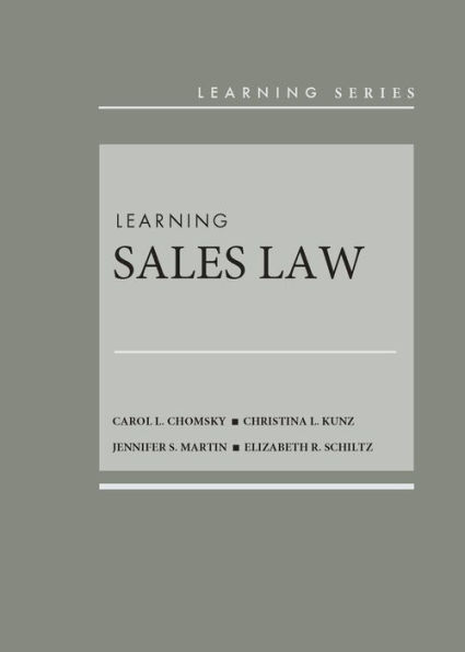 Learning Sales Law / Edition 1