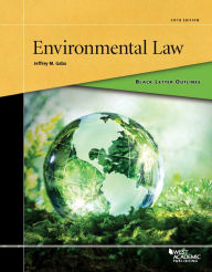 Title: Black Letter Outline on Environmental Law, Author: Jeffrey Gaba