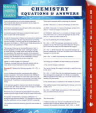 Title: Chemistry Equations & Answers (Speedy Study Guide), Author: Speedy Publishing