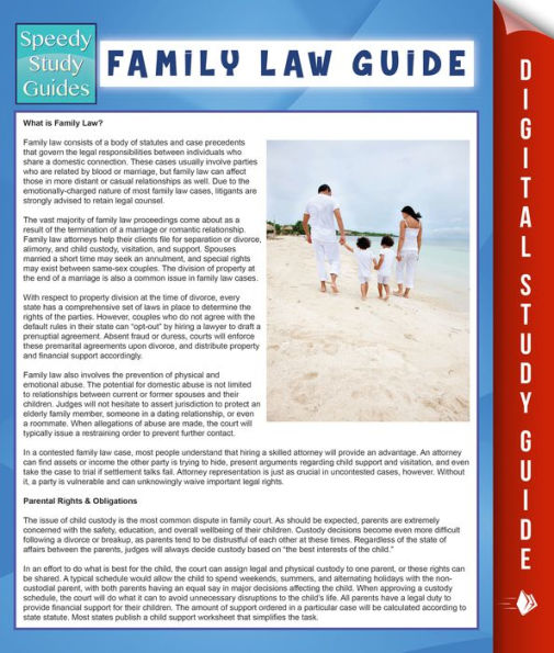 Family Law Guide (Speedy Study Guide)