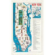 Title: New York Map Tea Towel