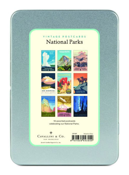 National Parks Carte Postale Postcard Set