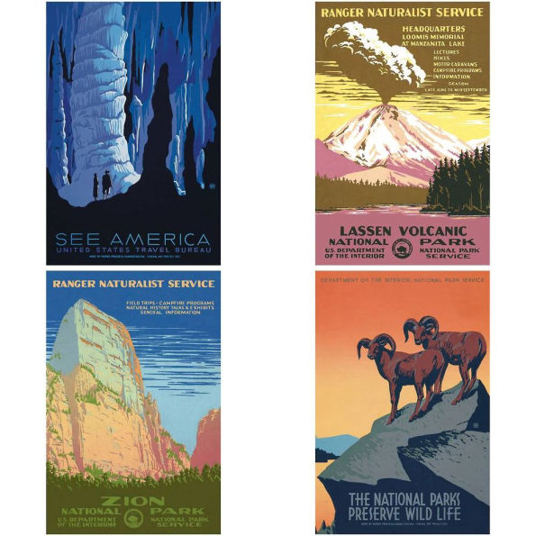 National Parks Carte Postale Postcard Set