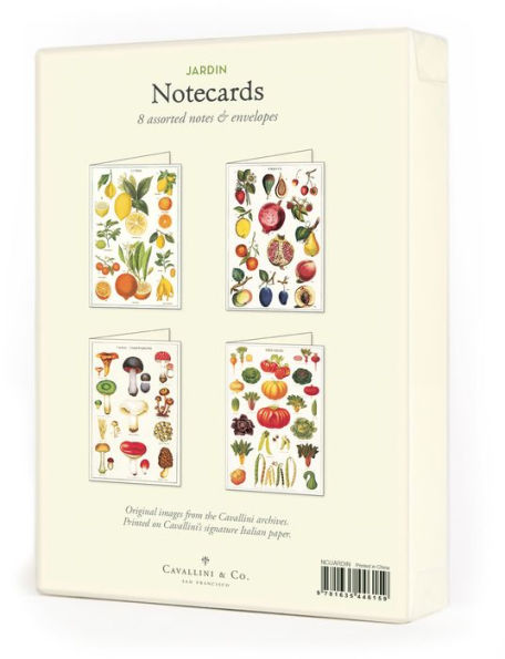 Cavallini Assorted Boxed Notecards Set of 9 - Jardin