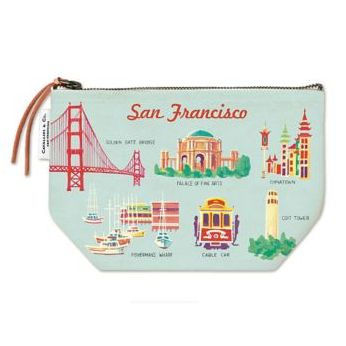 Cavallini Vintage Pouch - San Francisco