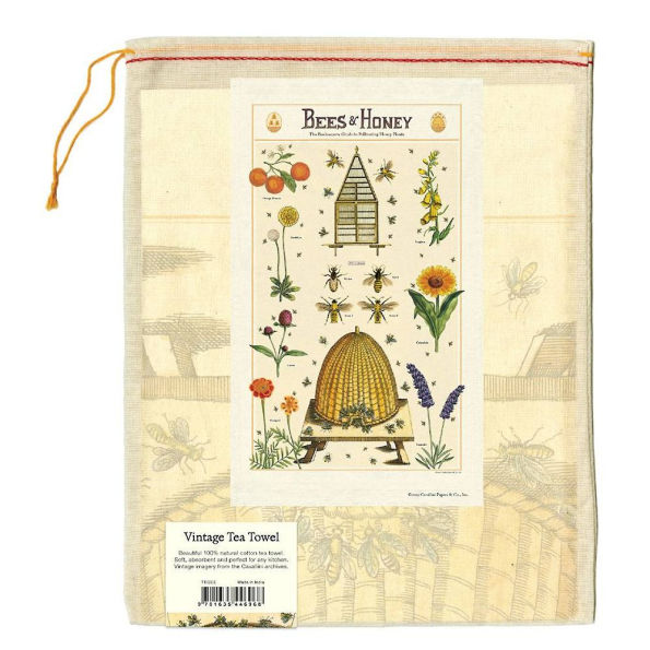 Bees & Honey Tea Towel