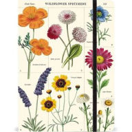 Title: Wildflowers Large Notebook with Elastic