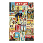 Alternative view 3 of Cavallini & Co - New York City 500 Piece Jigsaw Puzzle