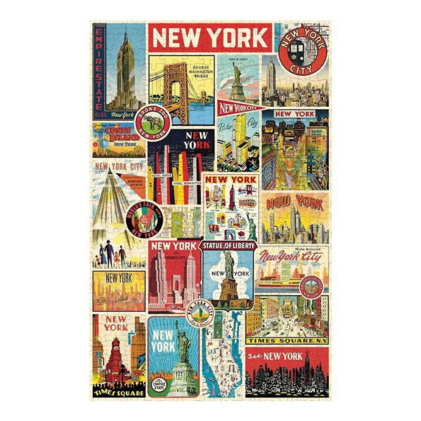 Cavallini & Co - New York City 500 Piece Jigsaw Puzzle