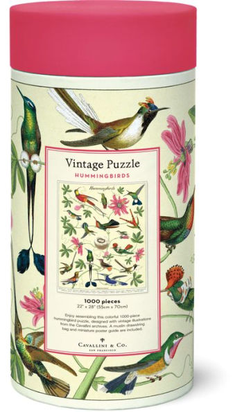 Wooden Jigsaw Puzzle 1000 Pieces, Hummingbird and Flower