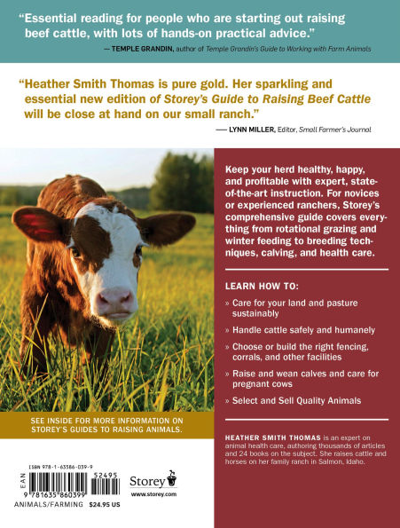Storey's Guide to Raising Beef Cattle, 4th Edition: Health, Handling, Breeding