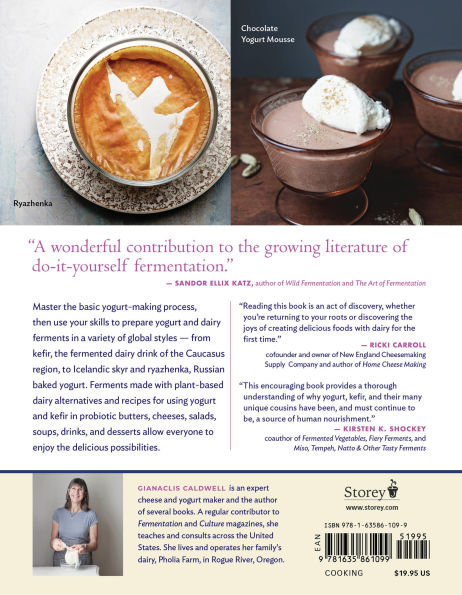 Homemade Yogurt & Kefir: 71 Recipes for Making & Using Probiotic-Rich Ferments