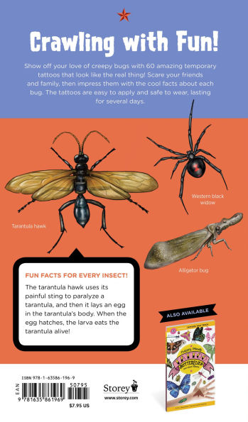 Creepy, Crawly Tattoo Bugs: 60 Temporary Tattoos That Teach