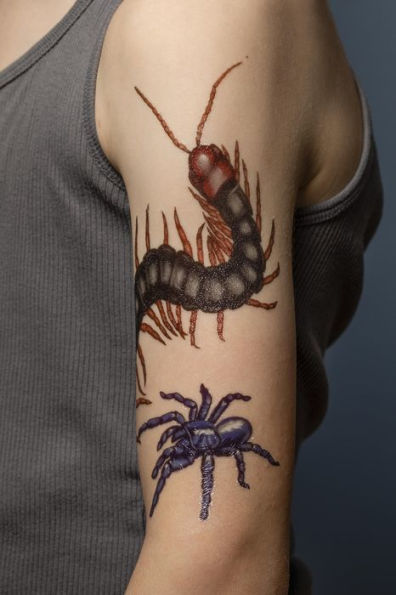 Creepy, Crawly Tattoo Bugs: 60 Temporary Tattoos That Teach