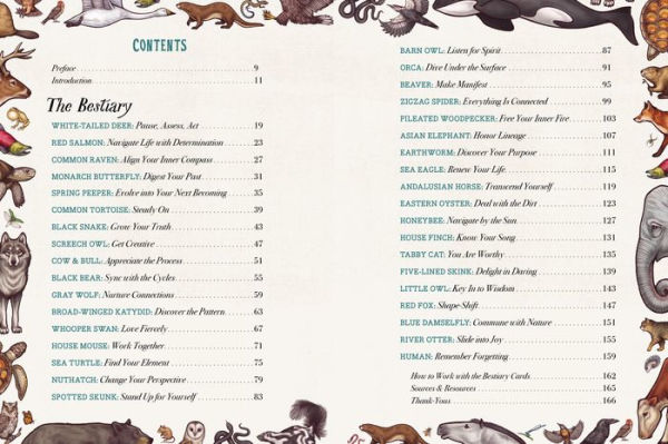 The Illustrated Bestiary: Guidance and Rituals from 36 Inspiring Animals