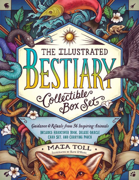 The Illustrated Bestiary Collectible Box Set: Guidance and Rituals from 36 Inspiring Animals; Includes Hardcover Book, Deluxe Oracle Card Set, and Carrying Pouch