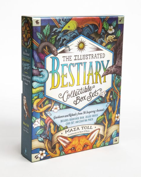 The Illustrated Bestiary Collectible Box Set: Guidance and Rituals from 36 Inspiring Animals; Includes Hardcover Book, Deluxe Oracle Card Set, and Carrying Pouch