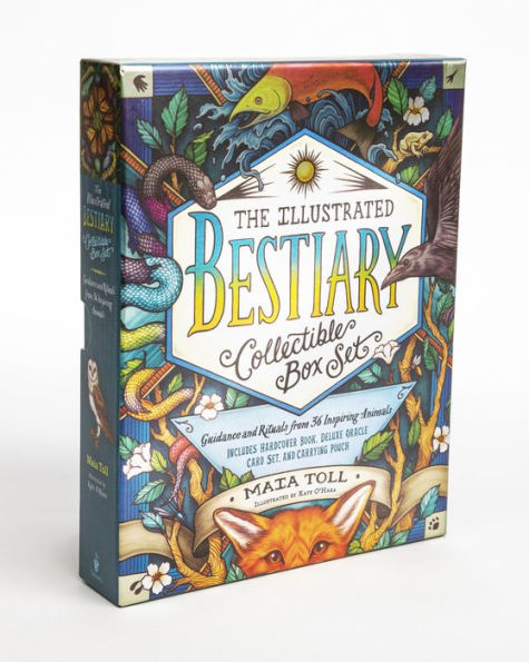 The Illustrated Bestiary Collectible Box Set: Guidance and Rituals from 36 Inspiring Animals; Includes Hardcover Book, Deluxe Oracle Card Set, and Carrying Pouch