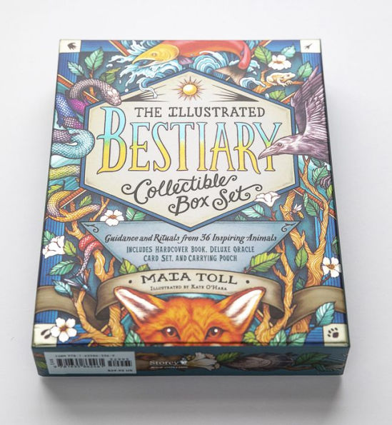 The Illustrated Bestiary Collectible Box Set: Guidance and Rituals from 36 Inspiring Animals; Includes Hardcover Book, Deluxe Oracle Card Set, and Carrying Pouch