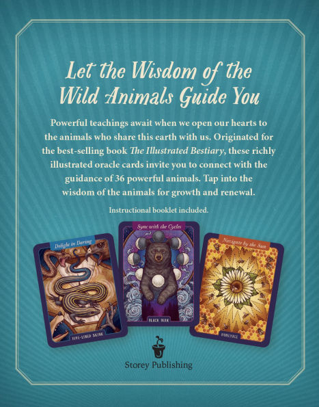 The Illustrated Bestiary Oracle Cards: 36-Card Deck of Inspiring Animals