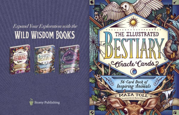 The Illustrated Bestiary Oracle Cards: 36-Card Deck of Inspiring Animals