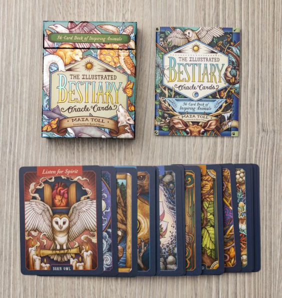 The Illustrated Bestiary Oracle Cards: 36-Card Deck of Inspiring Animals