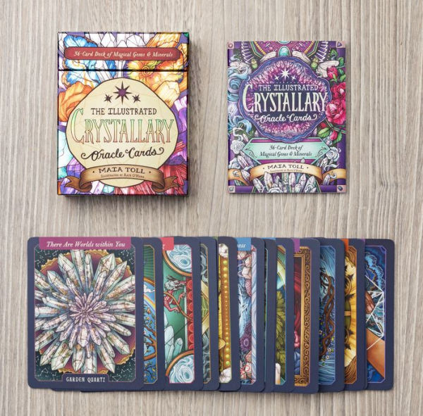 The Illustrated Crystallary Oracle Cards: 36-Card Deck of Magical Gems & Minerals