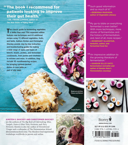 Fermented Vegetables, 10th Anniversary Edition: Creative Recipes for Fermenting 72 Fruits, & Herbs Brined Pickles, Chutneys, Kimchis, Krauts, Pastes Relishes