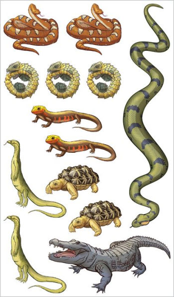 Slithering, Scaly Tattoo Snakes & Other Reptiles: 50 Temporary Tattoos That Teach