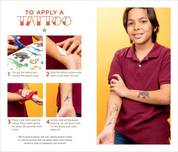 Slithering, Scaly Tattoo Snakes & Other Reptiles: 50 Temporary Tattoos That Teach