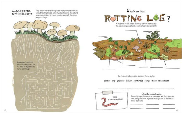 Julia Rothman's Nature Anatomy Activity Book: Match-Ups, Word Puzzles, Quizzes, Mazes, Projects, Secret Codes + Lots More