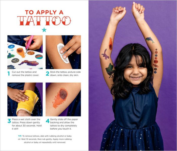 Cool, Cosmic Tattoo Stars and Planets: 50 Temporary Tattoos That Teach