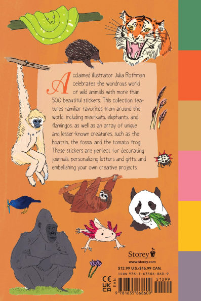 Wildlife Anatomy Sticker Book: A Julia Rothman Creation: More than 500 Stickers