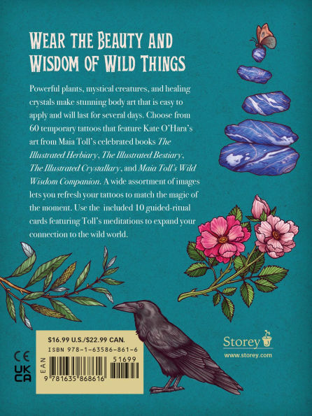 Maia Toll's Wild Wisdom Tattoos: 60 Temporary Tattoos plus 10 Collectible Guided-Ritual Cards