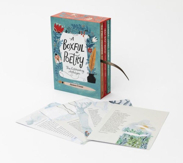 A Boxful of Poetry: Three Contemporary Anthologies with Four Illustrated Poem Cards; How to Love the World, The Path to Kindness, and the Wonder of Small Things