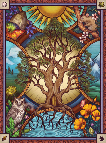 Maia Toll's Wild Wisdom Collection: The Illustrated Herbiary, The Illustrated Crystallary, and The Illustrated Bestiary; A Three-Book Set; Includes 108 Oracle Cards plus a Fold-Out Divination Mat