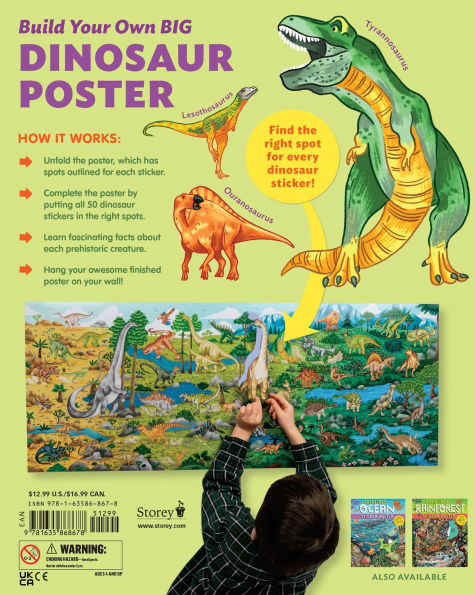 The World of Dinosaurs Sticker Poster: Includes a Big 15