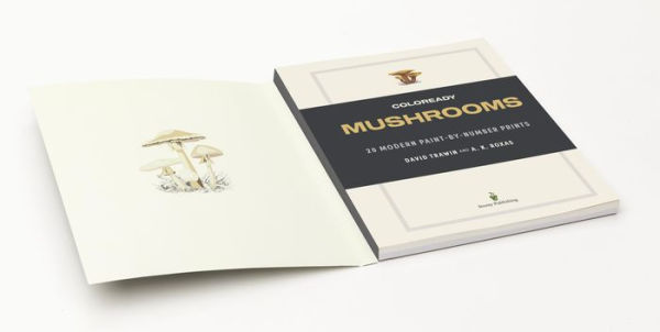 Coloready Mushrooms: 20 Modern Paint-by-Number Prints